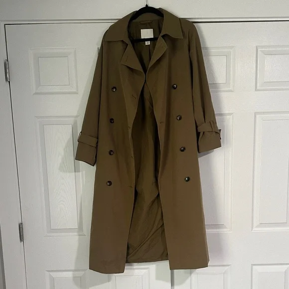 H&M Khaki Tan Trench Coat - Picture 1 of 3